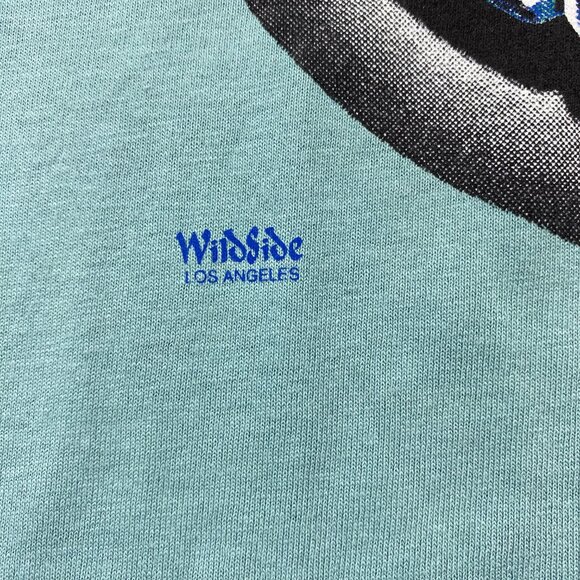 Vintage 90s T-Shirt Single Stitch Men XXL Teal The Pickup Fruit Of The Loom Best - Picture 3 of 10